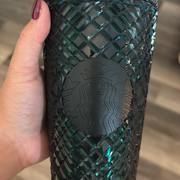 Teal jeweled Starbucks grande tumbler - Picture 5 of 6